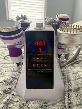 Multifunctional Facial & Body Radio Frequency Machine - White & Purple